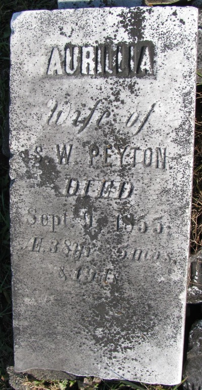 1855 9 9 aurelia shattuck wife of stephen peyton otter creek jackson iowa