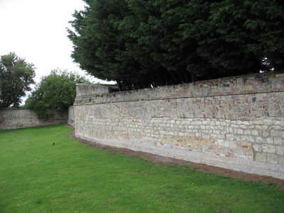 2012 7 4 isleham peyton hall dependency orchard wall cambridgeshire england