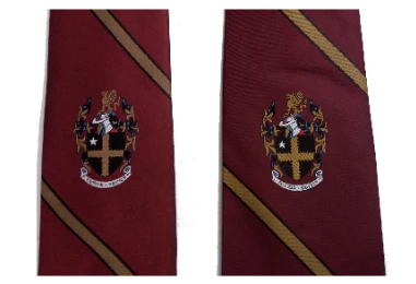 Peyton Coat of Arms Ties Wine, Narrow or Wide