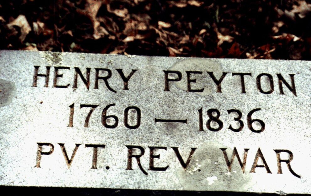 Peyton henry headstone